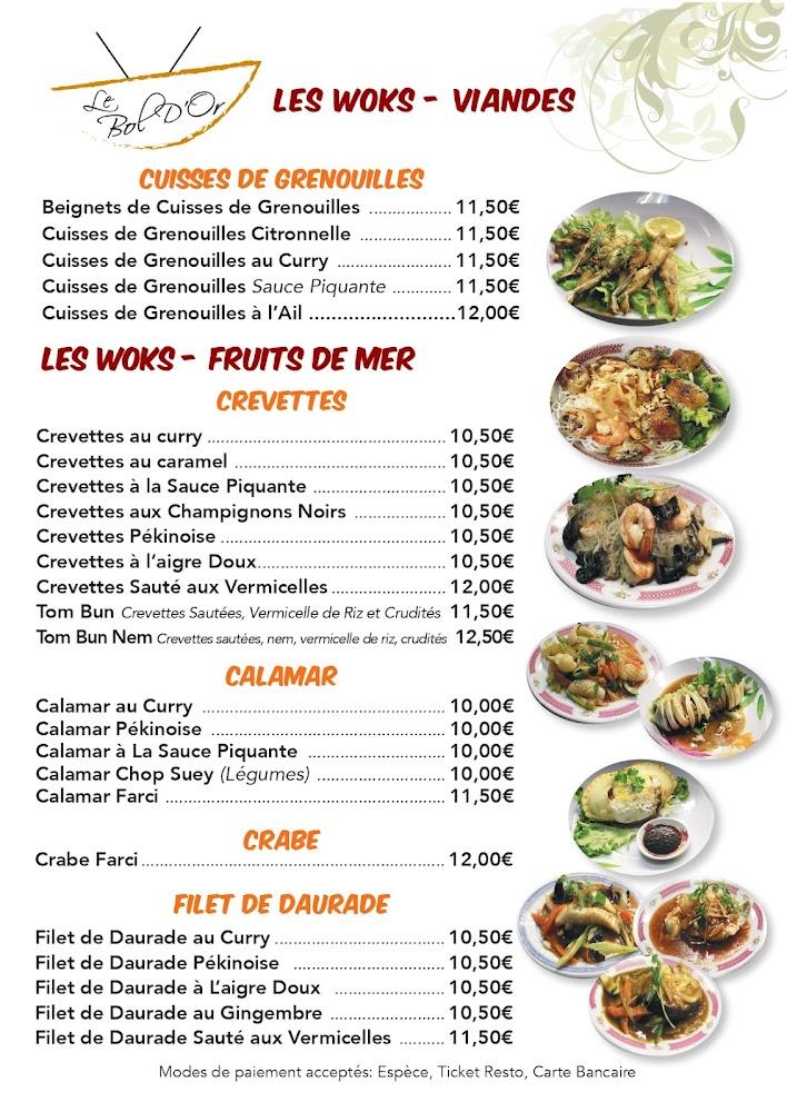 Restaurant Le Bol d'Or Marseille - Menu Image 1
